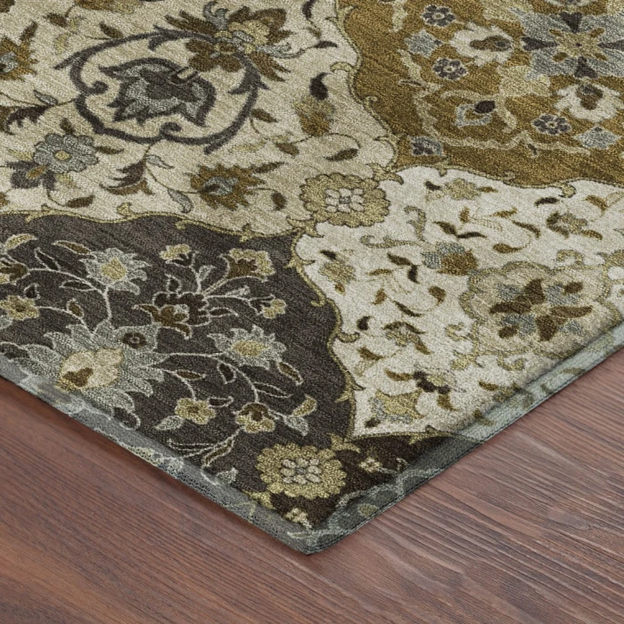 Addison Mayfield Brown AMF2292 - 8ft. Round Rug