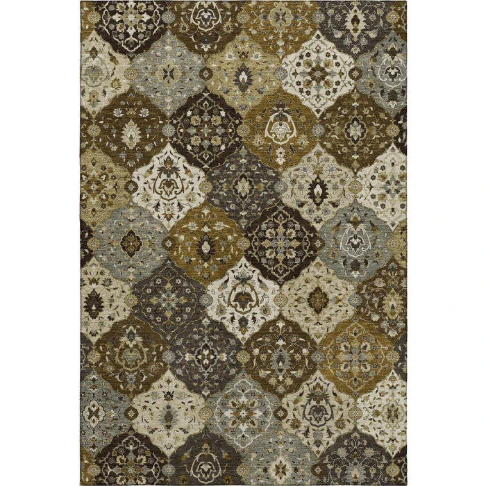 Addison Mayfield Brown AMF2292 - 8ft. Round Rug