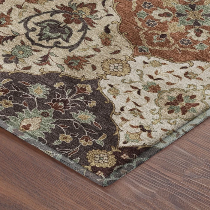 Addison Mayfield Orange AMF2292 - 8ft. Round Rug