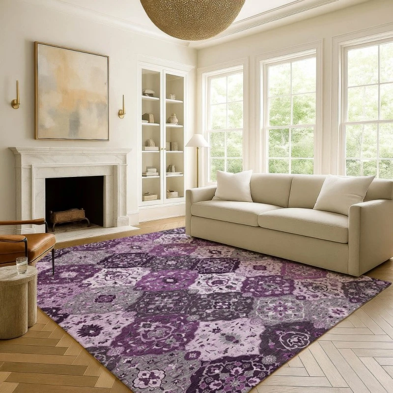Addison Mayfield Purple AMF2292 8ft. x 10ft. Rect. Rug