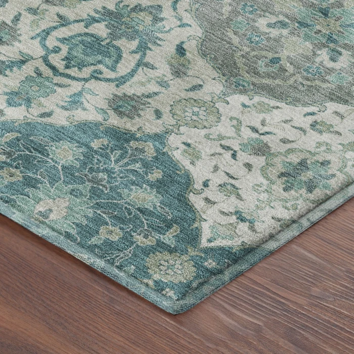 Addison Mayfield Teal AMF2292 - 8ft. Round Rug
