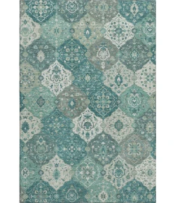 Addison Mayfield Teal AMF2292 - 8ft. Round Rug