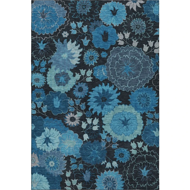 Addison Mayfield Blue AMF2295 - 8ft. Round Rug