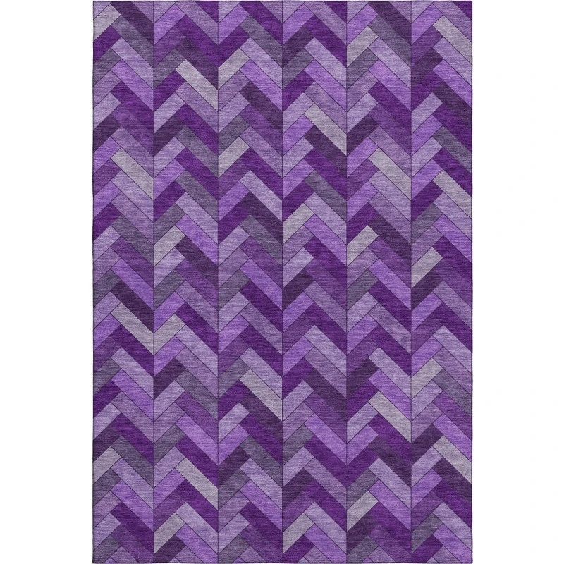 Addison Mayfield Purple AMF2296 - 8ft. Round Rug