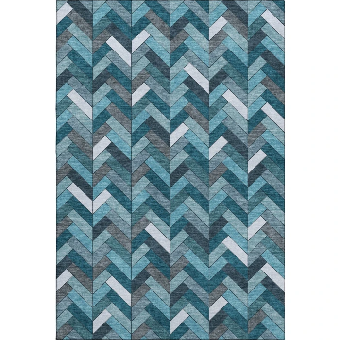 Addison Mayfield Teal AMF2296 2ft. 3in. x 7ft. 6in. Rect. Rug