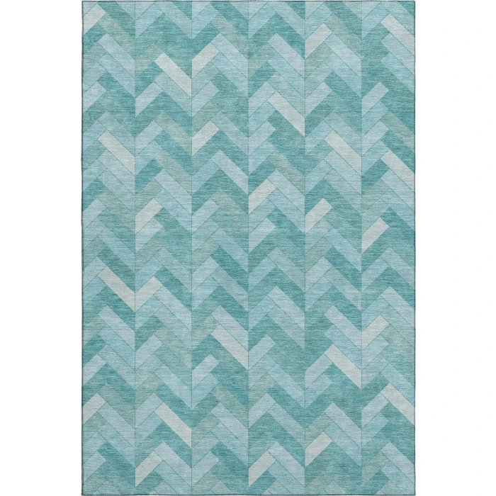 Addison Mayfield Teal AMF2297 5ft. x 7ft. 6in. Rect. Rug