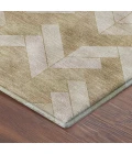 Addison Mayfield Gold AMF2297 - 8ft. Round Rug