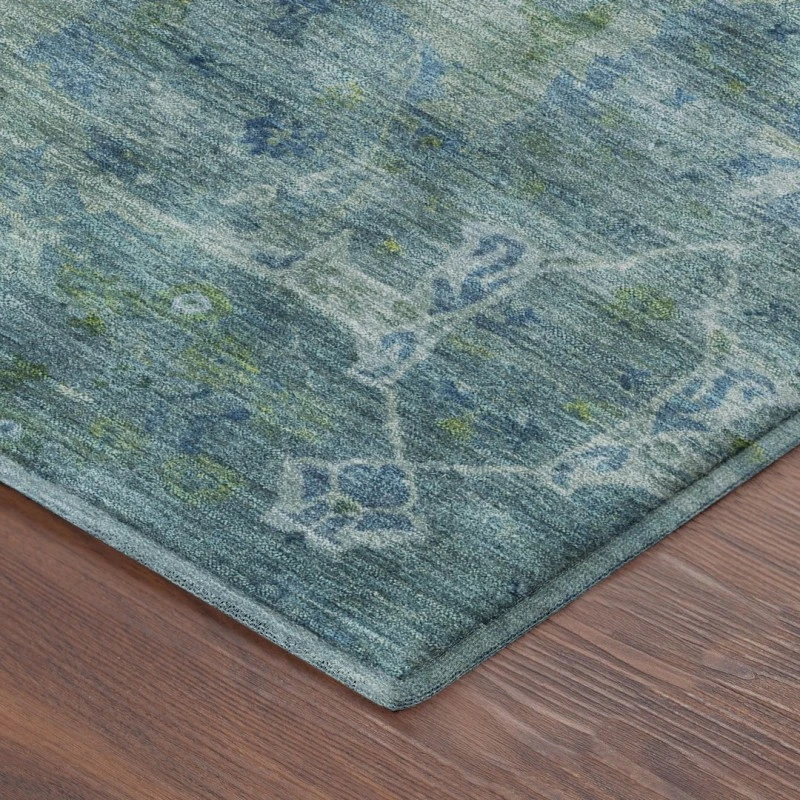 Addison Mayfield Teal AMF2298 - 8ft. Round Rug