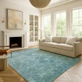 Addison Mayfield Teal AMF2298 - 8ft. Round Rug