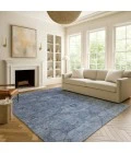 Addison Mayfield Blue AMF2299 - 8ft. Round Rug