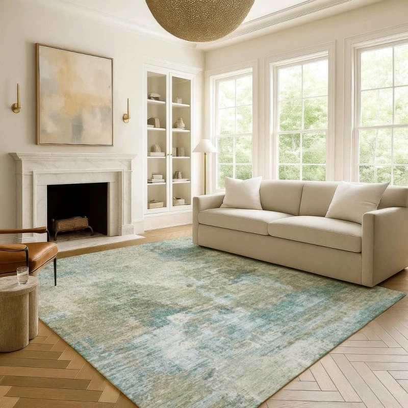 Addison Mayfield Green AMF2300 - 8ft. Round Rug