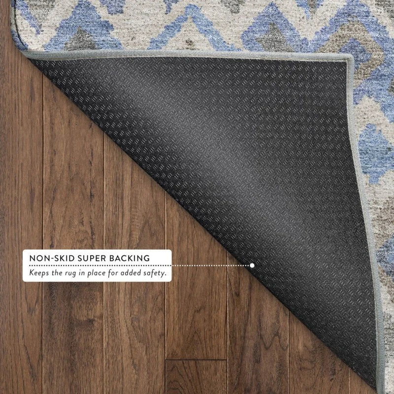 Addison Mayfield Blue AMF2304 - 8ft. Round Rug