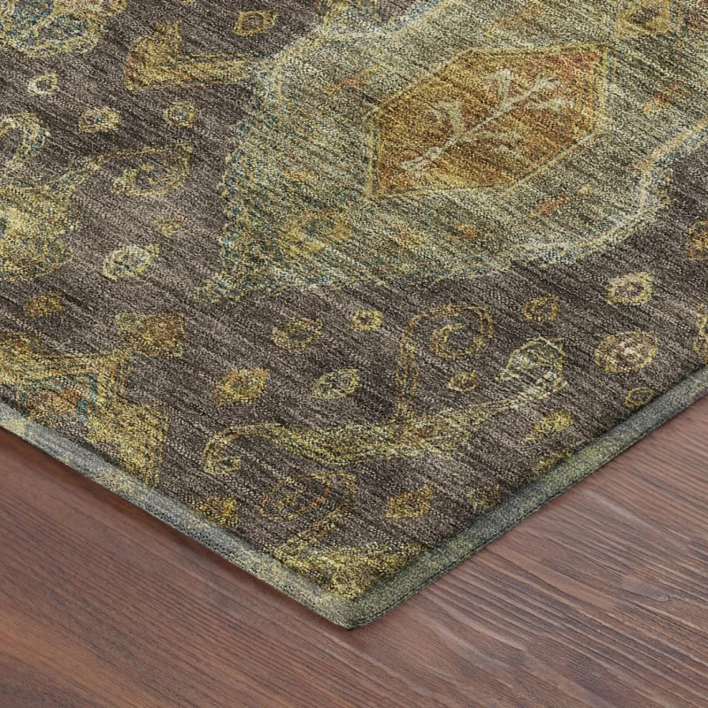 Addison Mayfield Brown AMF2306 - 8ft. Round Rug