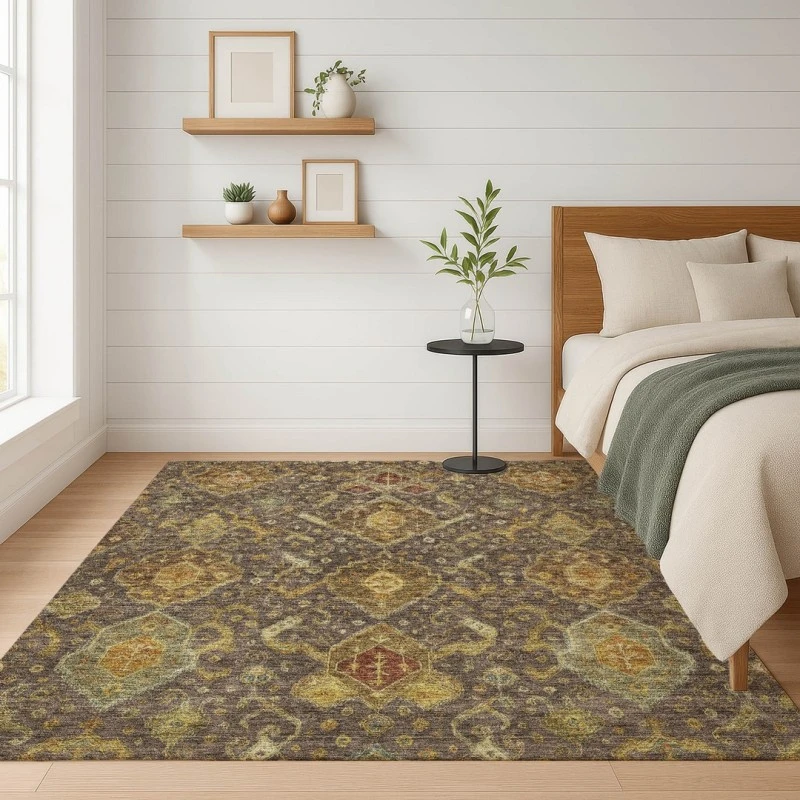 Addison Mayfield Brown AMF2306 - 8ft. Round Rug