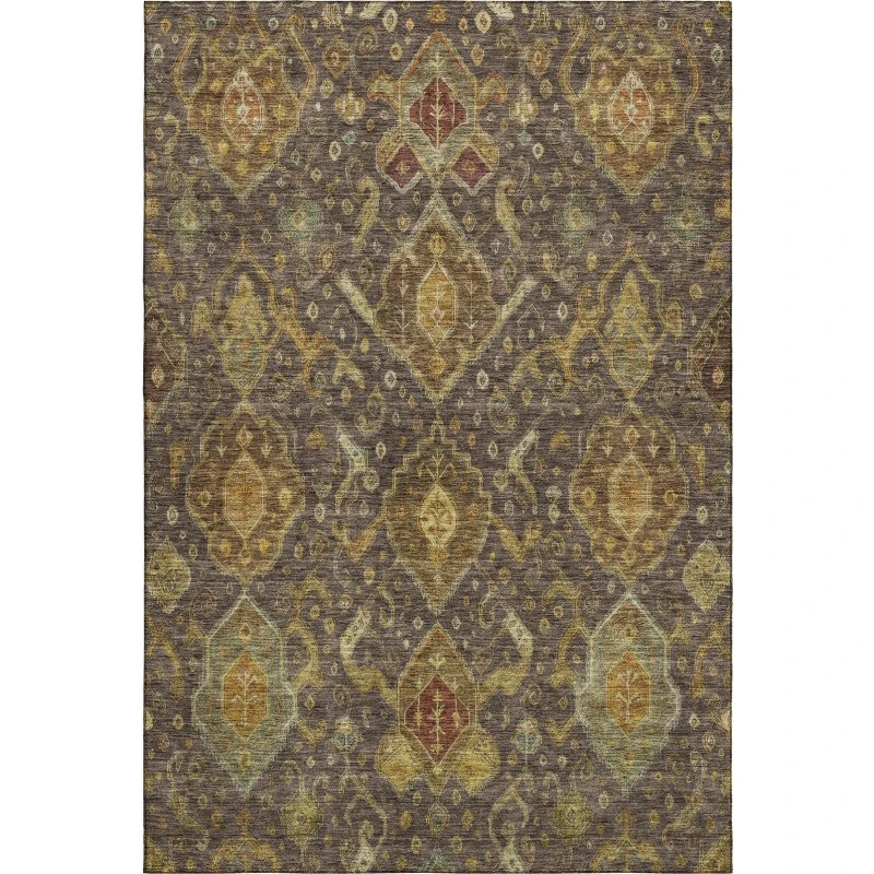 Addison Mayfield Brown AMF2306 - 8ft. Round Rug