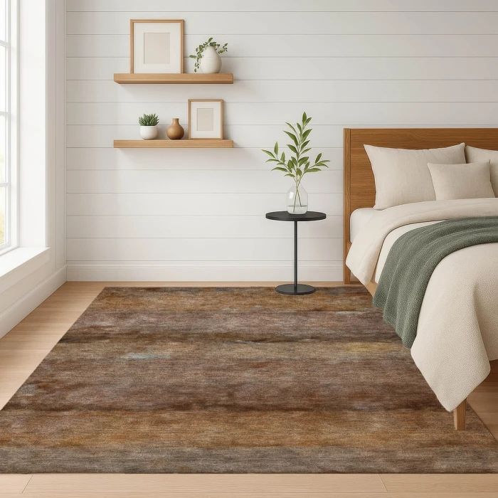 Addison Mayfield Orange AMF2311 - 8ft. Round Rug