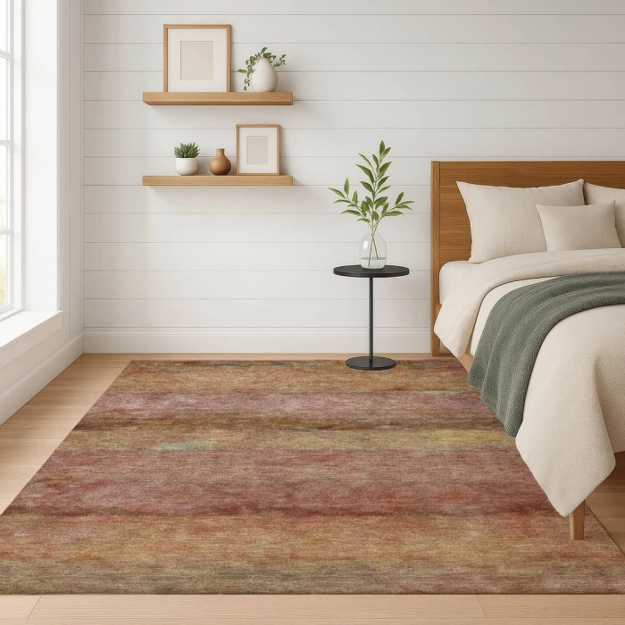 Addison Mayfield Orange AMF2311 - 8ft. Round Rug