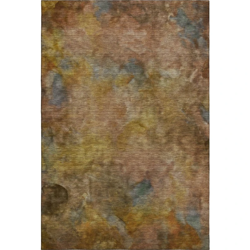 Addison Mayfield Orange AMF2312 - 8ft. Round Rug