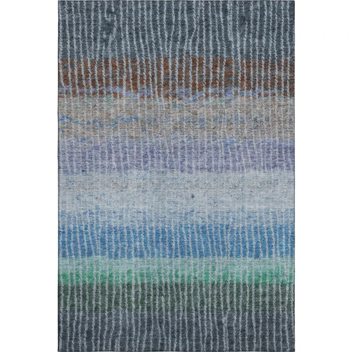 Addison Mayfield Blue AMF2314 - 8ft. Round Rug