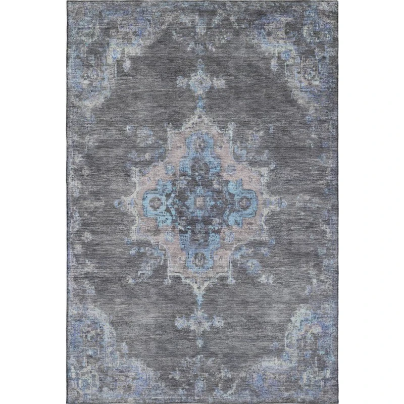 Addison Mayfield Gray AMF2321 - 8ft. Round Rug