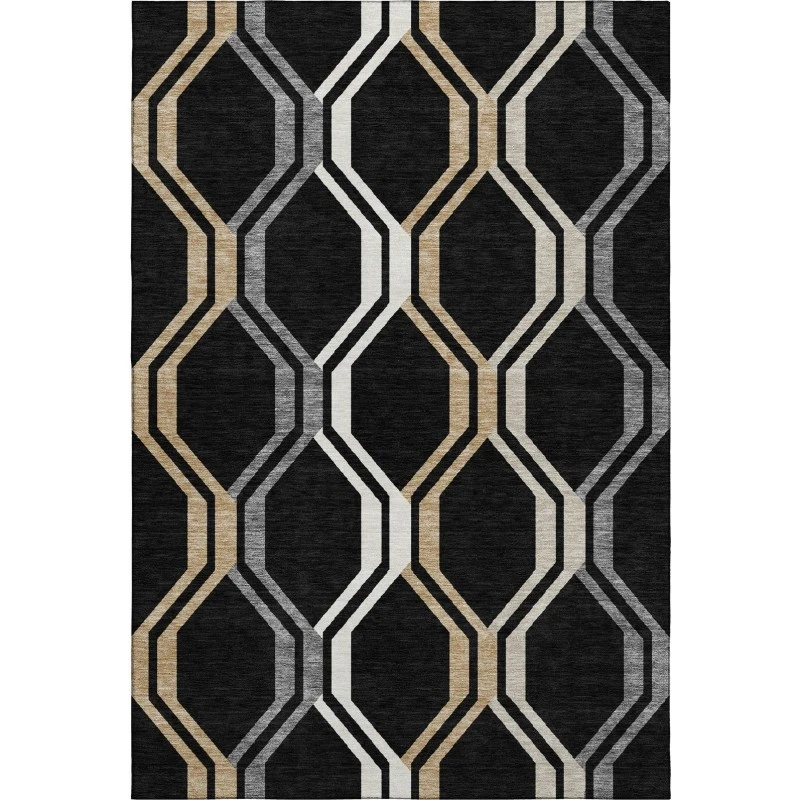 Addison Mayfield Black AMF2326 5ft. x 7ft. 6in. Rect. Rug