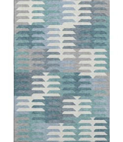 Addison Mayfield Teal AMF2328 - 8ft. Round Rug