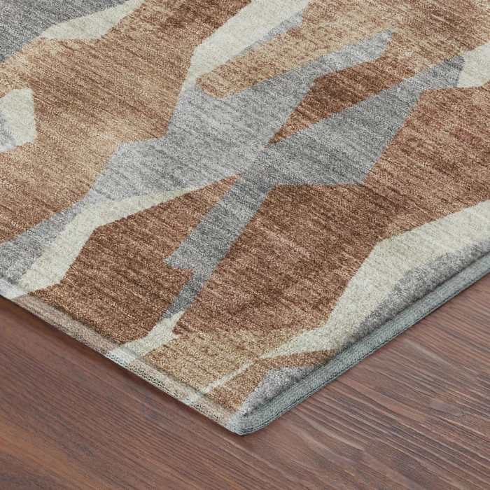 Addison Mayfield Orange AMF2329 - 8ft. Round Rug