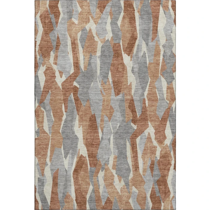 Addison Mayfield Orange AMF2329 - 8ft. Round Rug