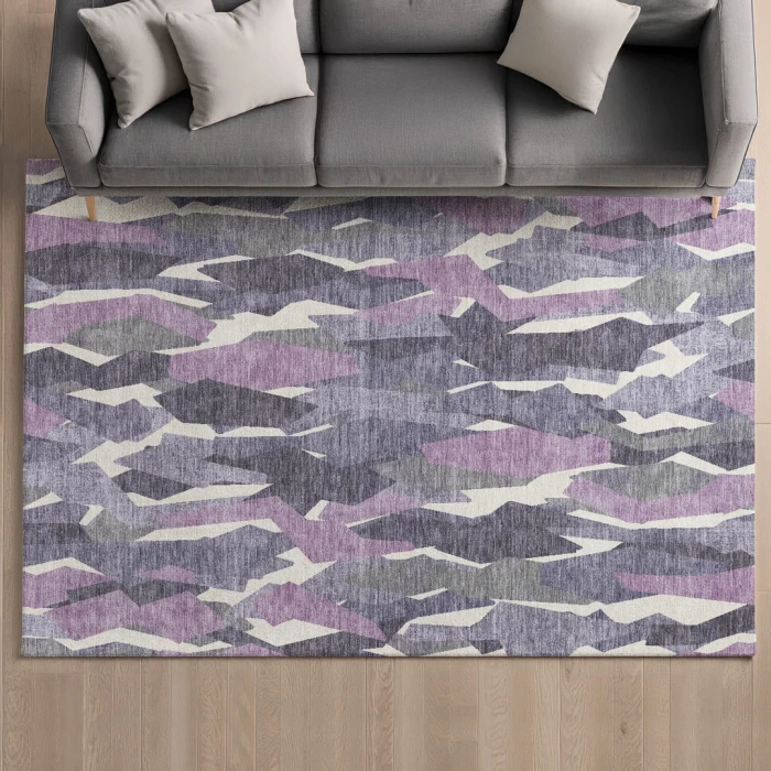 Addison Mayfield Purple AMF2329 - 8ft. Round Rug