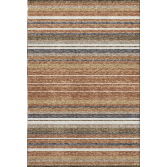 Addison Mayfield Orange AMF2330 - 8ft. Round Rug