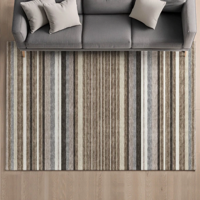 Addison Mayfield Brown AMF2330 - 8ft. Round Rug