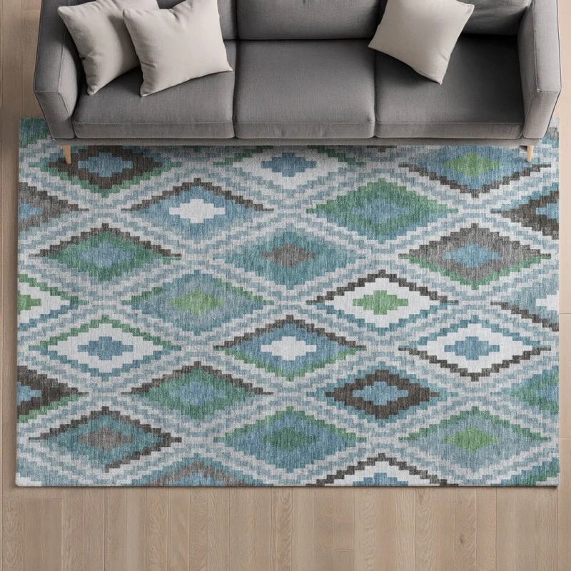 Addison Mayfield Teal AMF2331 2ft. 3in. x 7ft. 6in. Rect. Rug