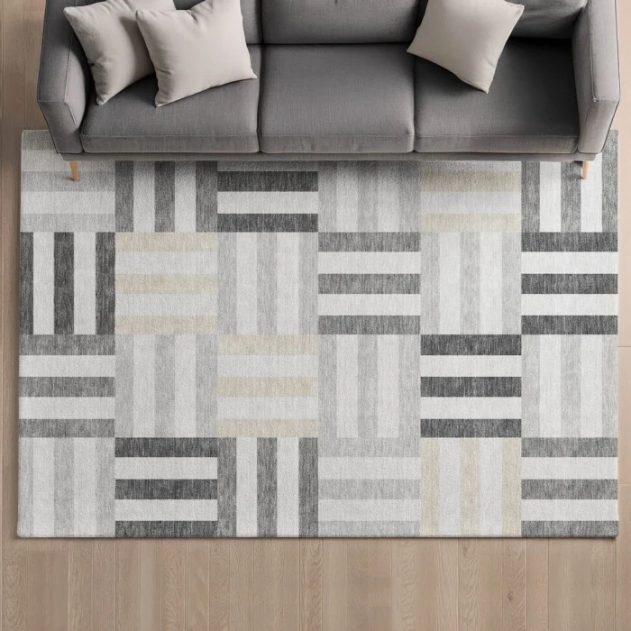 Addison Mayfield Gray AMF2332 - 8ft. Round Rug