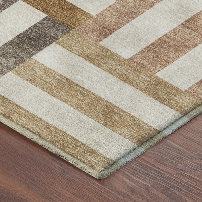 Addison Mayfield Orange AMF2332 - 8ft. Round Rug