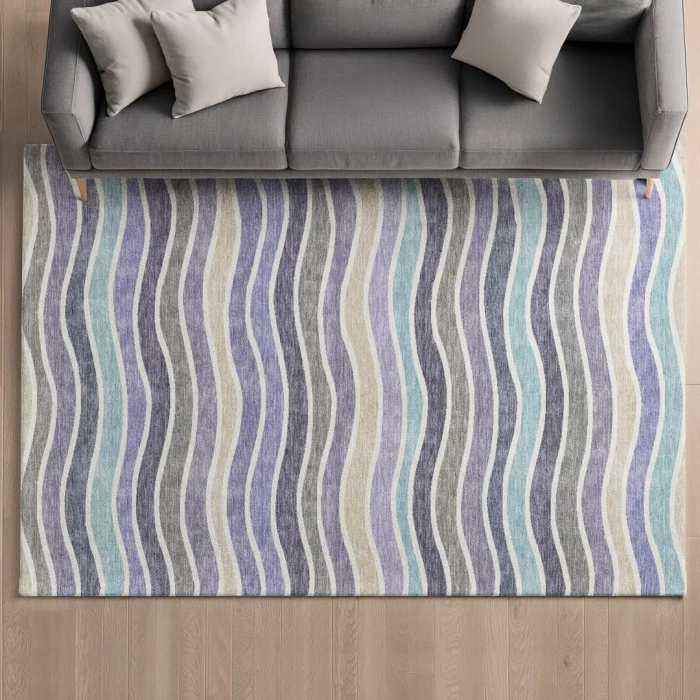 Addison Mayfield Purple AMF2333 - 8ft. Round Rug