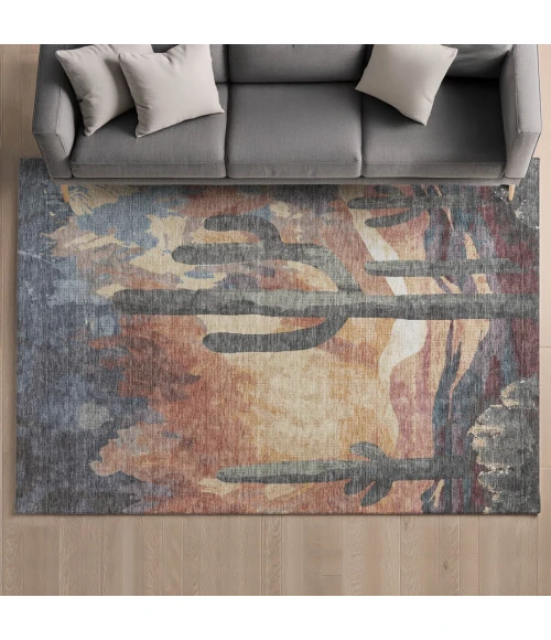 Addison Mayfield Orange AMF2337 5ft. x 7ft. 6in. Rect. Rug