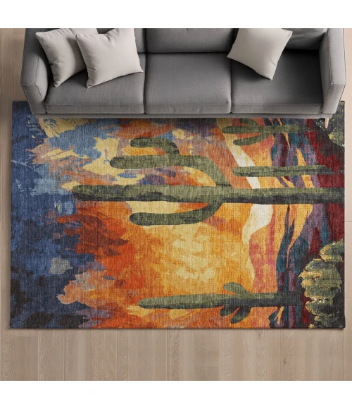 Addison Mayfield Orange AMF2337 8ft. x 10ft. Rect. Rug