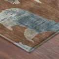 Addison Mayfield Orange AMF2338 - 8ft. Round Rug