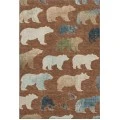 Addison Mayfield Orange AMF2338 - 8ft. Round Rug
