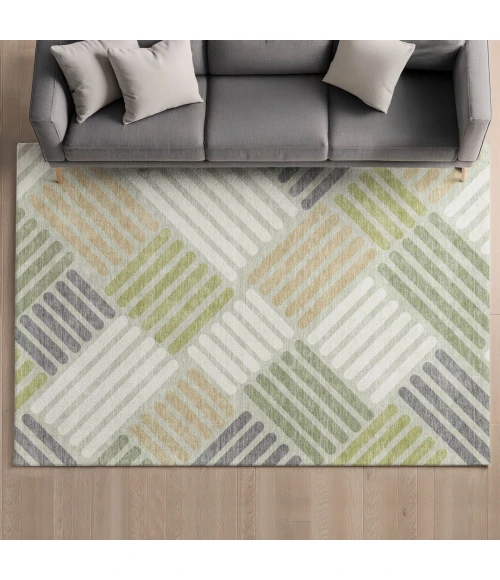 Addison Mayfield Green AMF2339 2ft. 3in. x 7ft. 6in. Rect. Rug