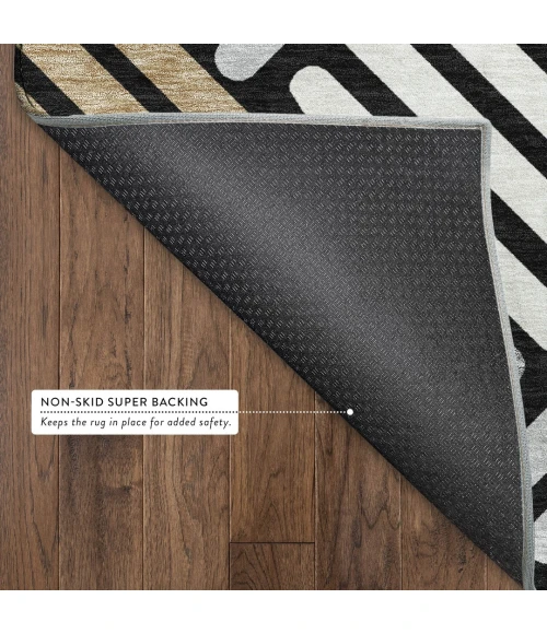 Addison Mayfield Black AMF2339 2ft. 3in. x 7ft. 6in. Rect. Rug