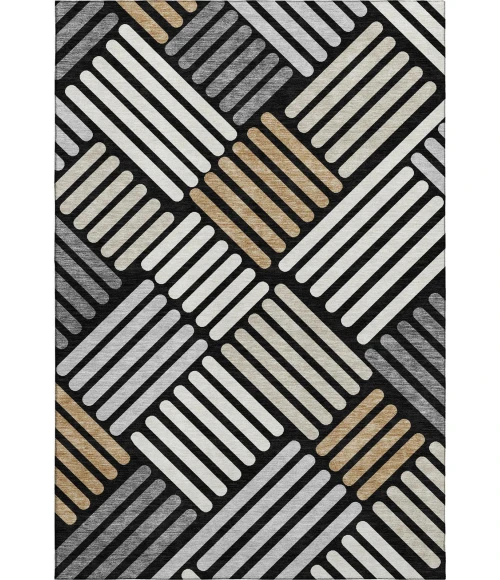 Addison Mayfield Black AMF2339 2ft. 3in. x 7ft. 6in. Rect. Rug