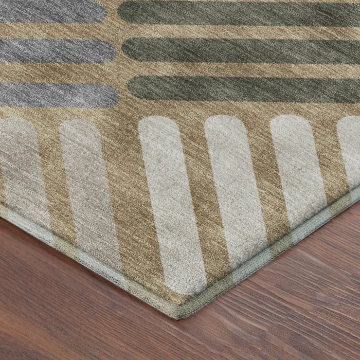 Addison Mayfield Gold AMF2339 - 8ft. Round Rug