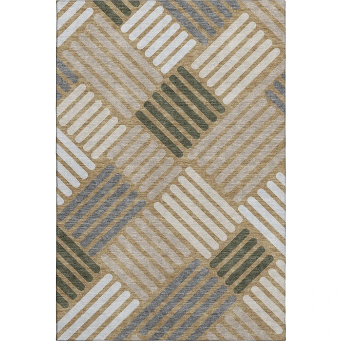 Addison Mayfield Gold AMF2339 - 8ft. Round Rug