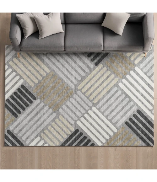 Addison Mayfield Gray AMF2339 2ft. 3in. x 7ft. 6in. Rect. Rug