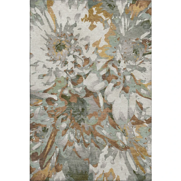Addison Mayfield Orange AMF2340 - 8ft. Round Rug