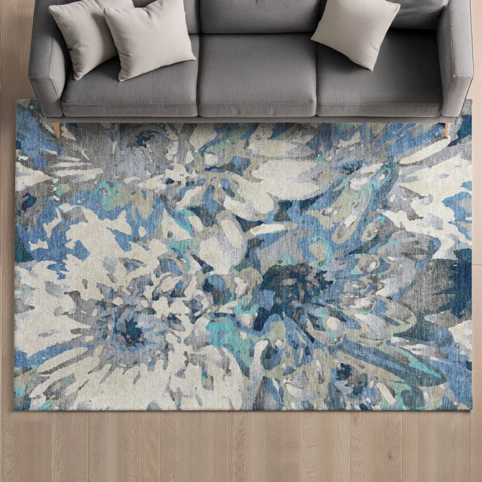 Addison Mayfield Blue AMF2340 - 8ft. Round Rug