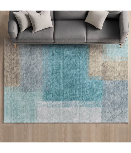 Addison Mayfield Teal AMF2341 5ft. x 7ft. 6in. Rect. Rug