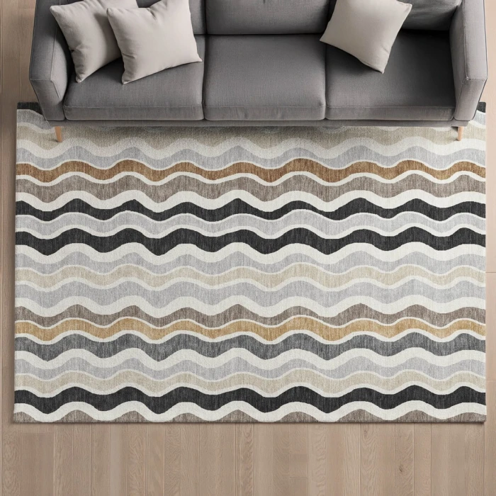 Addison Mayfield Gray AMF2342 - 8ft. Round Rug