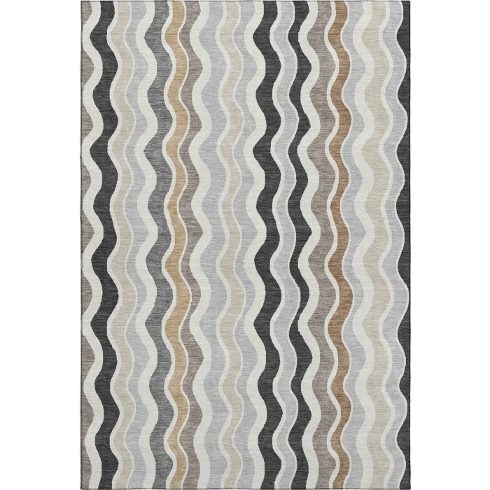 Addison Mayfield Gray AMF2342 - 8ft. Round Rug
